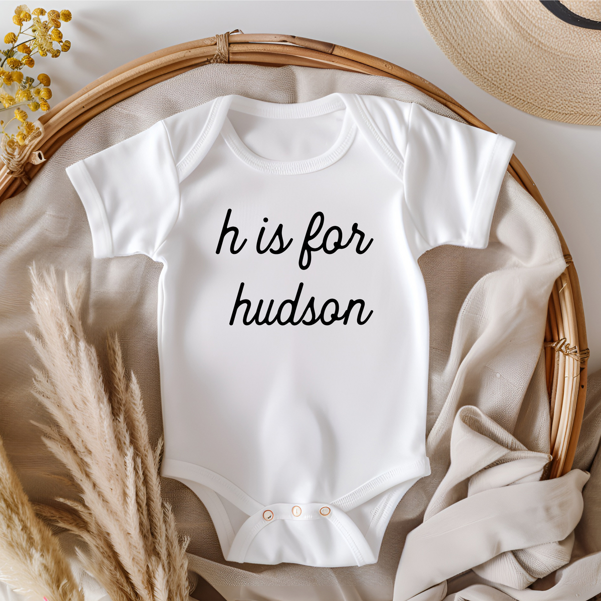 Custom Alphabet Tee - H is for Hudson